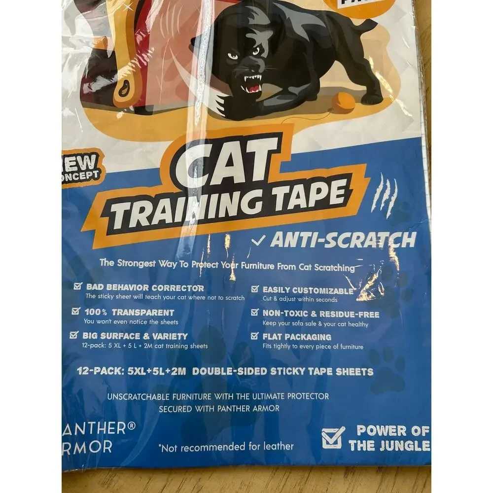Panther Armor Cat Scratch Deterrent Double Sided Anti Scratching Sticky Tape